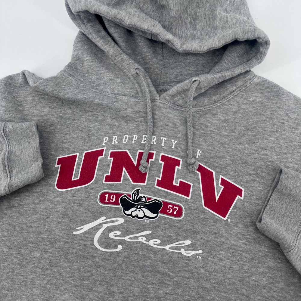 UNLV Rebels Hoodie J. America Mens Large Gray Pullover Sweatshirt NCAA College
